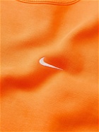 Nike - Solo Swoosh Cotton-Blend Jersey Sweatshirt - Orange