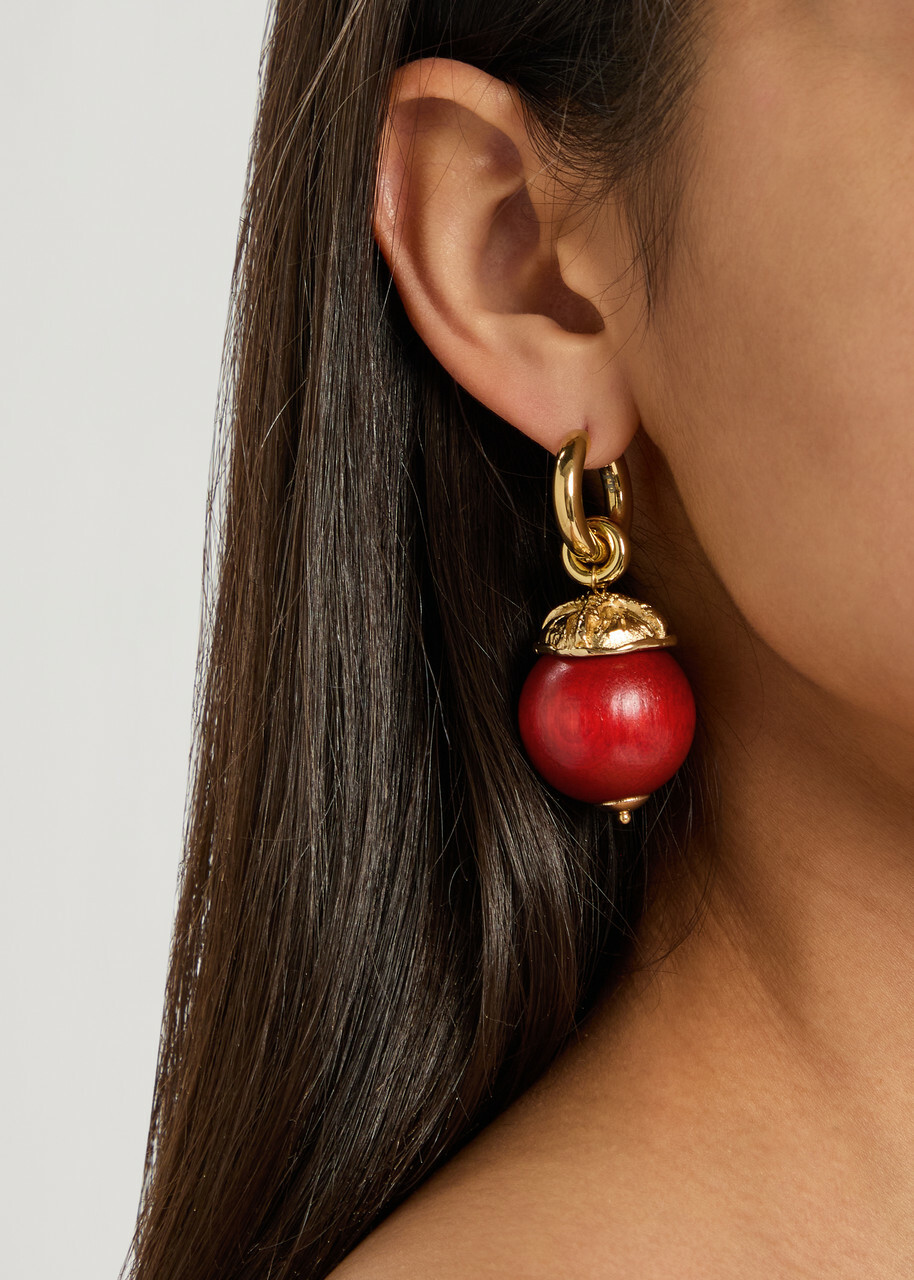Timeless Pearly Mismatched 24kt Gold-plated Drop Earrings - One Size
