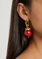 Timeless Pearly Mismatched 24kt Gold-plated Drop Earrings - One Size