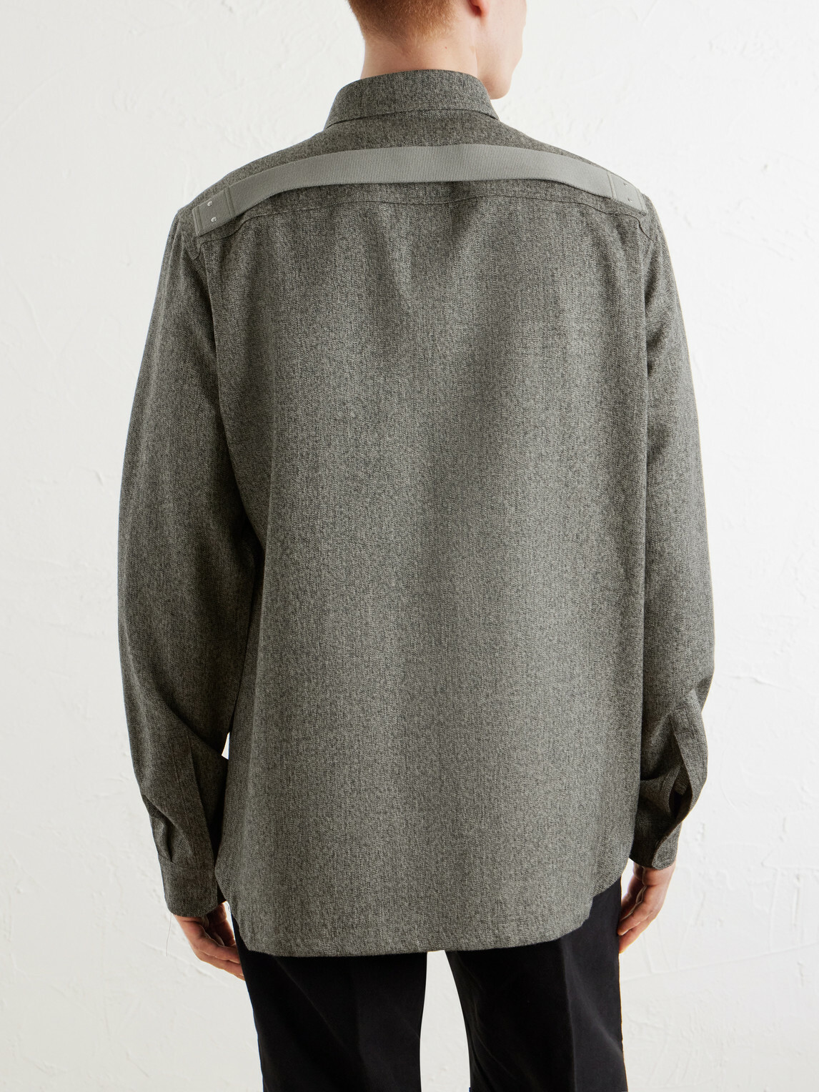 Rick Owens - Mélange Wool Overshirt - Green