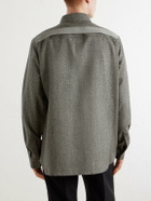 Rick Owens - Mélange Wool Overshirt - Green