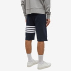 Thom Browne Men's Engineered Stripe Sweat Short in Navy