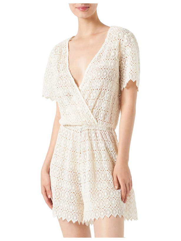 Photo: MC2 Saint Barth Off White Lace Short Jumpsuit