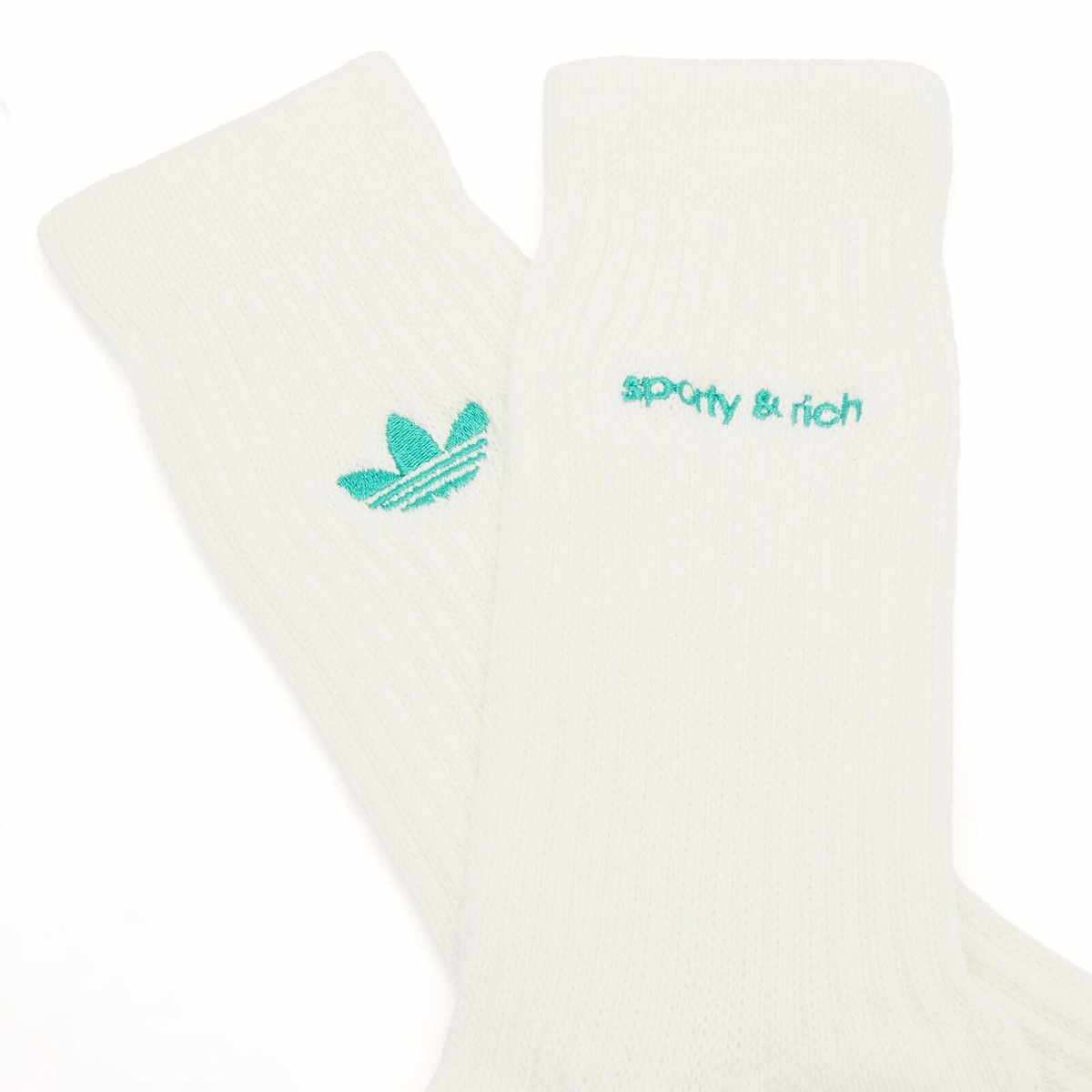 Adidas Women's Sporty & Rich Socks in Off White