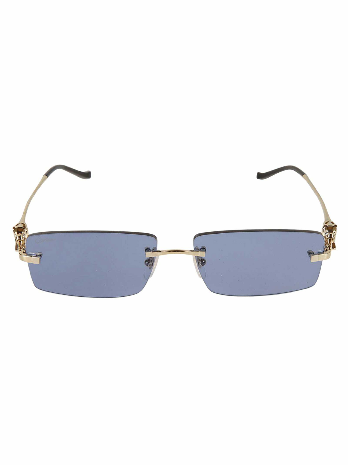 Cartier Eyewear Rectangle Rimless Sunglasses
