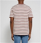 Sunspel - Striped Cotton-Jersey T-Shirt - Men - Burgundy