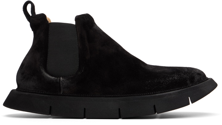 Photo: Marsèll Black Intagliata Leather Chelsea Boots