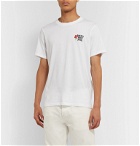 Sandro - Embroidered Cotton-Jersey T-Shirt - White