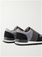 Mr P. - Panelled Suede Sneakers - Gray
