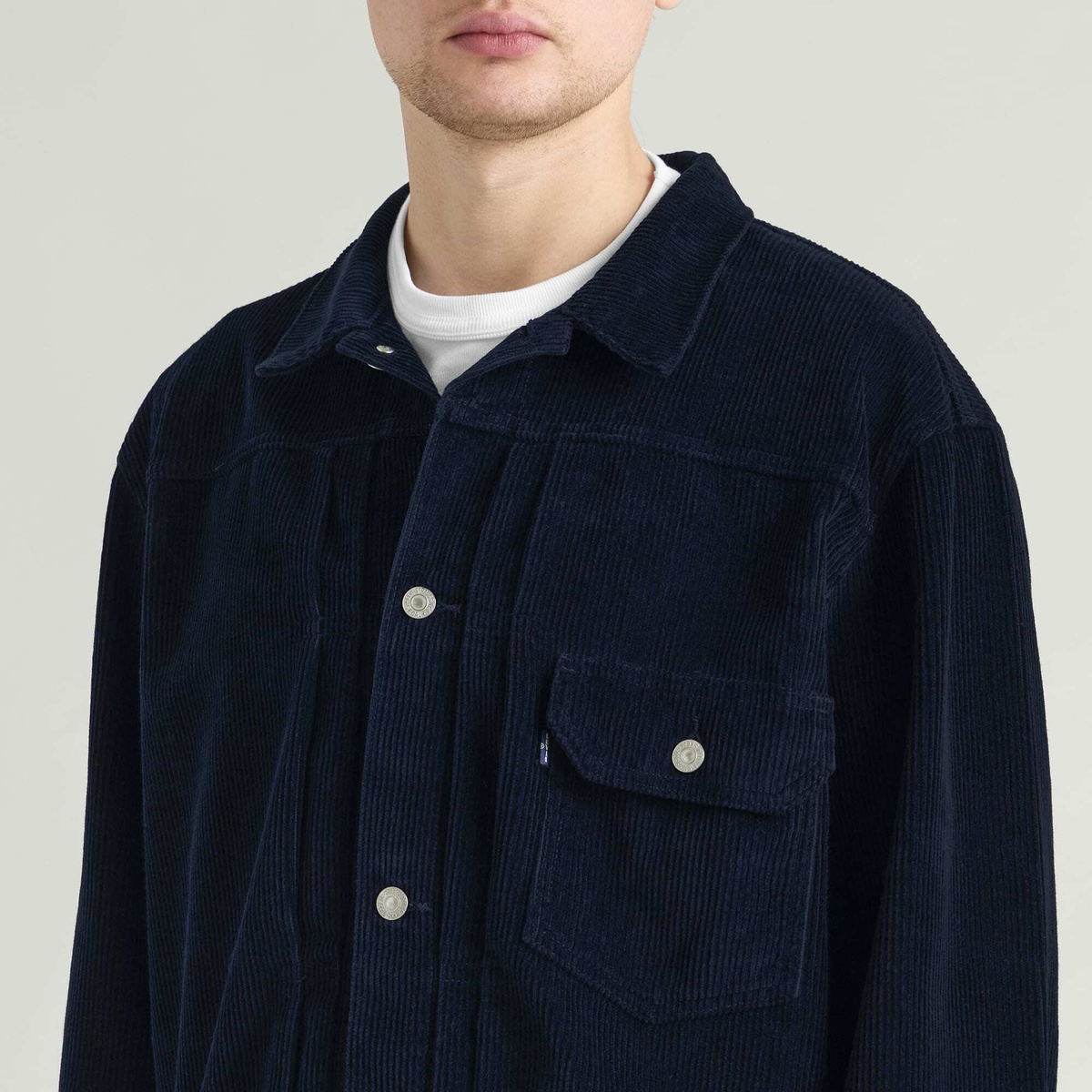 Levi's Men's Blue Tab Type I Trucker Jacket in Bt Night Sky Cord
