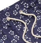 Atalaye - Elhorria Short-Length Printed Swim Shorts - Blue
