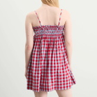 Damson Madder Women's Lilo Mini Dress in Blue/Red
