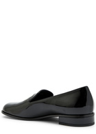 Givenchy Tux Logo Patent Leather Loafers Black
