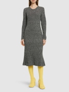 DESIGNERS REMIX Carmen Ribbed Wool Midi Dress