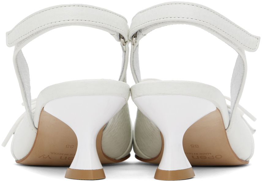 [OPEN YY] / ☆ 24SS LACE-UP POINTY HEEL / WHITE OPEN YY White Lace-Up Pointy Heels OPEN YY