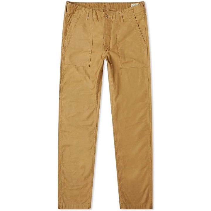 Photo: orSlow Men's Slim Fit Fatigue Pants in Khaki