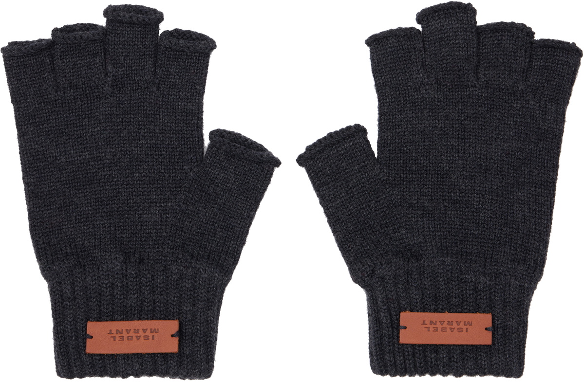 Isabel Marant Gray Blizzi Gloves