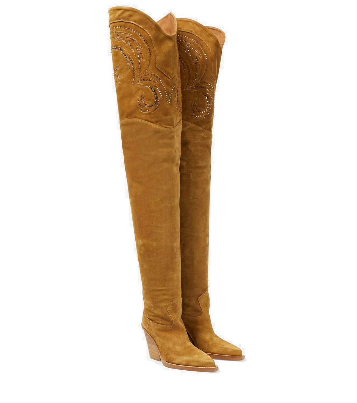 Paris Texas - Holly Dakota suede over-the-knee boots Paris Texas
