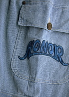 Honor The Gift Motorhead Denim Cargo Trousers Navy