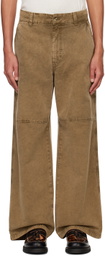 HOPE Tan Workwear Trousers