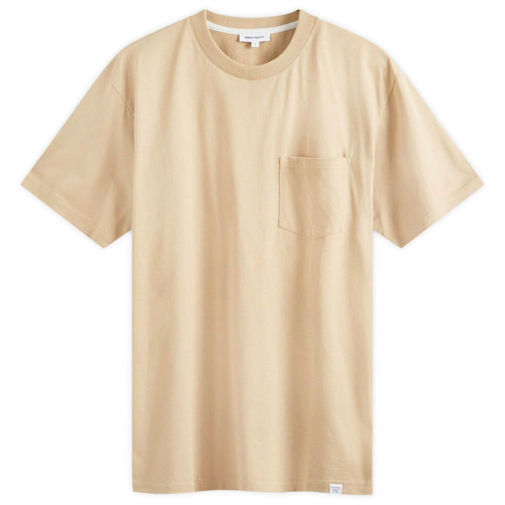Photo: Norse Projects Men's Johannes Organic Pocket T-Shirt in Tan