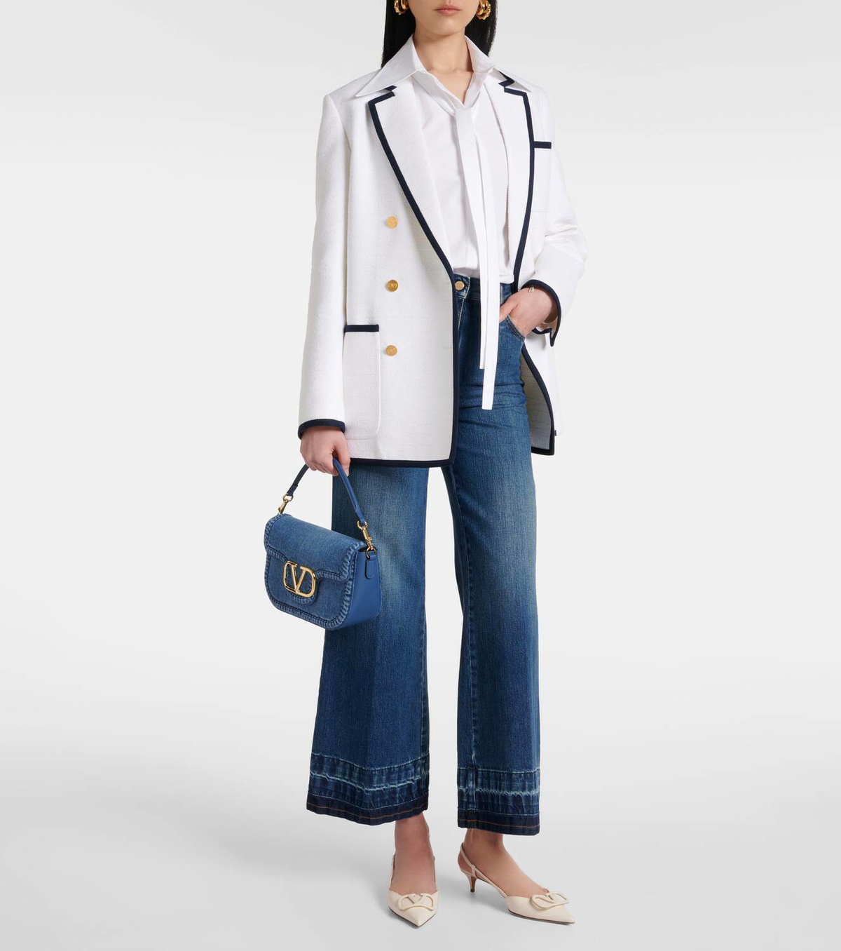 Valentino Garavani Alltime denim shoulder bag Valentino Garavani
