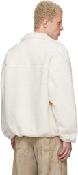 AAPE by A Bathing Ape Off-White 'AAPENOW' Moonface Zip-Up Sweater