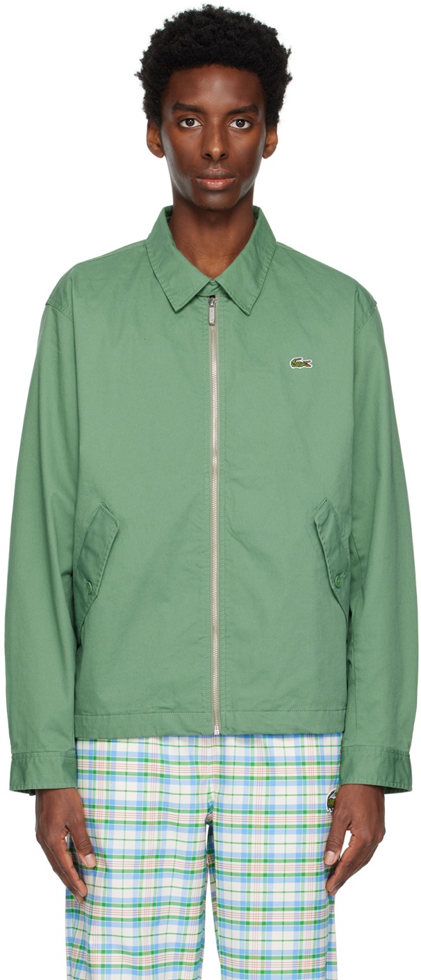Lacoste Green Zip-Up Jacket Lacoste