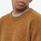 Kestin Men's Brushed Shetland Crew Knit in Rust