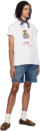 Polo Ralph Lauren White Beach Club Bear T-Shirt