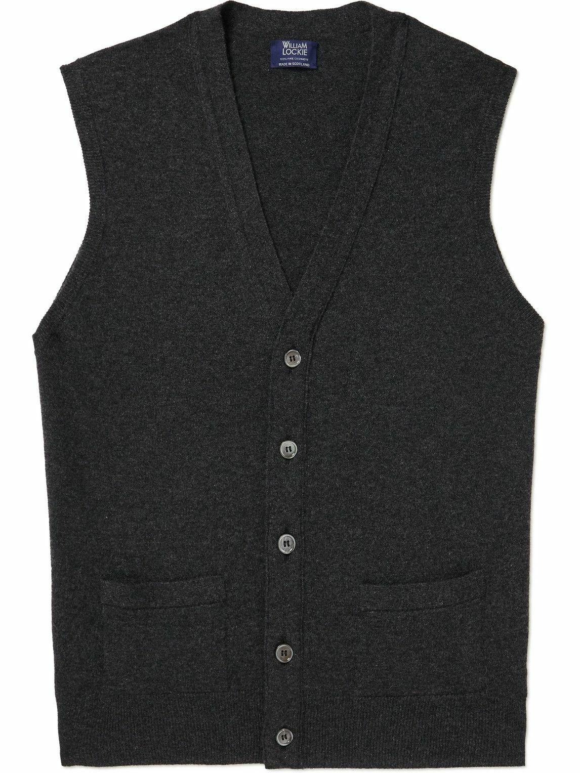 Photo: William Lockie - Oxton Cashmere Sweater Vest - Gray