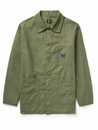 Needles - Logo-Embroidered Cotton Overshirt - Green