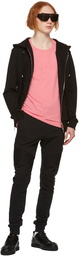 Balmain Black Flocked Logo Lounge Pants