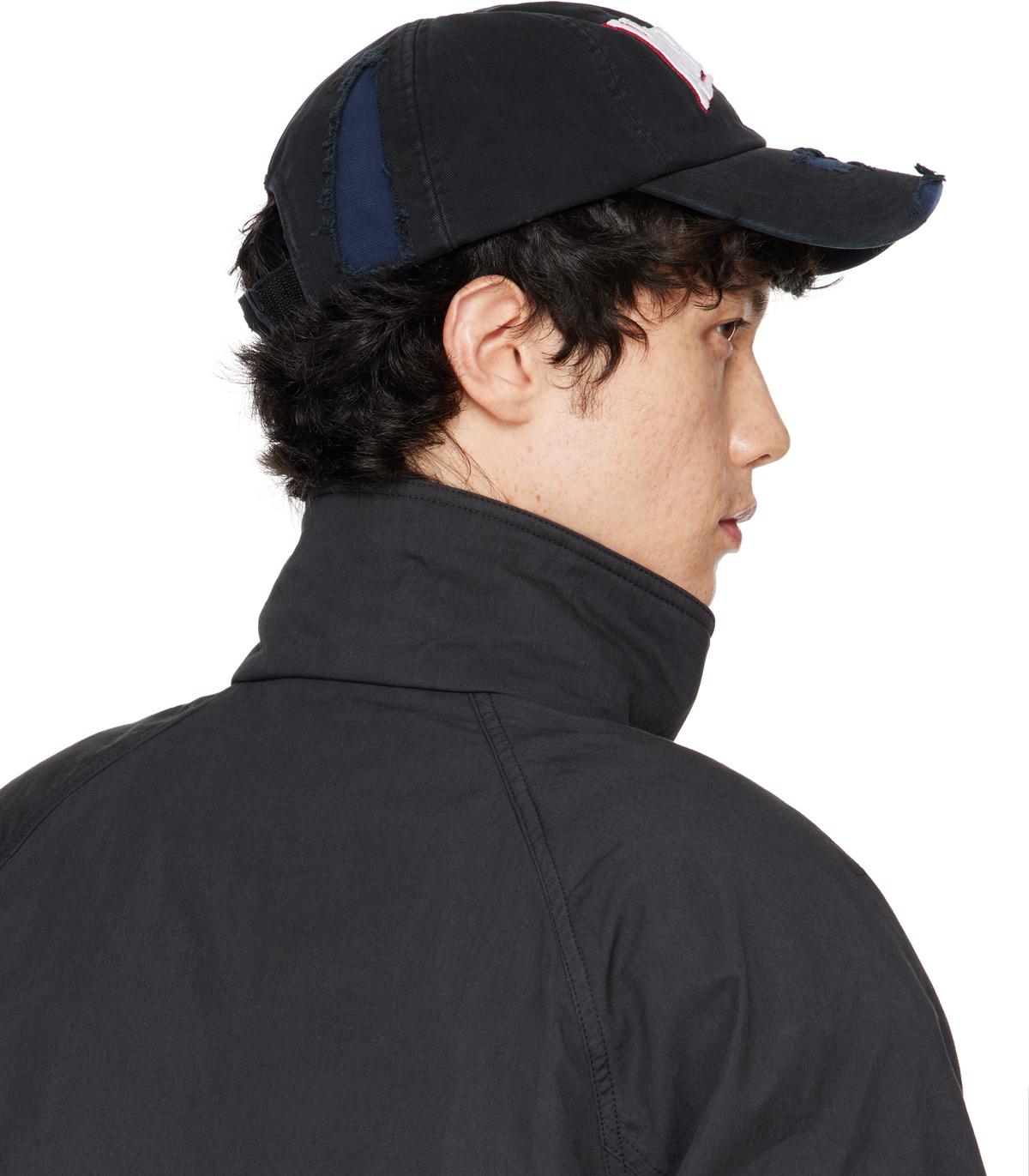 032c キャップ ブラック ダメージ 032c キャップ ブラック ダメージ