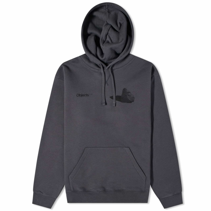 Photo: Objects IV Life Boulder Print Hoodie in Anthracite Grey