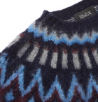Howlin' - Future Fantasy Fair Isle Brushed-Wool Sweater - Blue