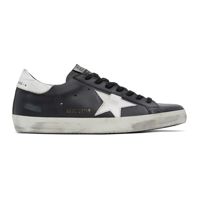 Golden goose superstar hot sale black and white