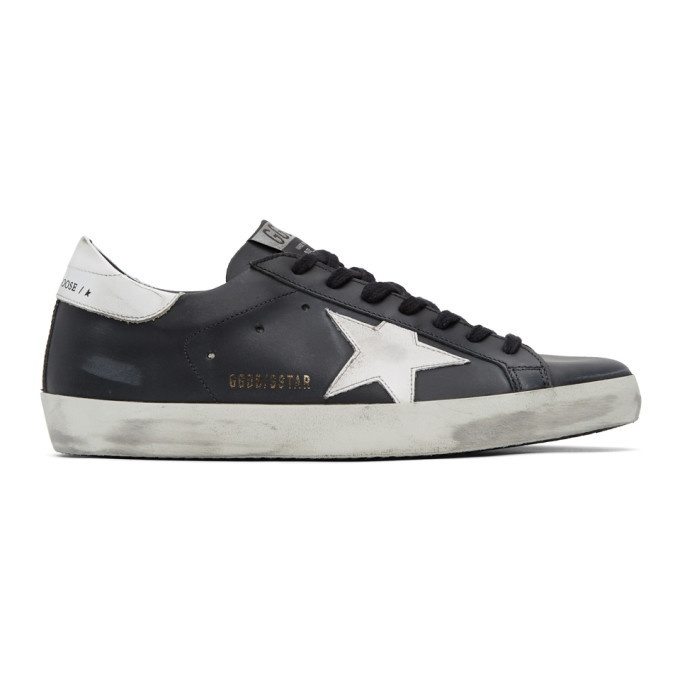 Photo: Golden Goose Black and White Superstar Sneakers