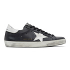 Golden Goose Black and White Superstar Sneakers