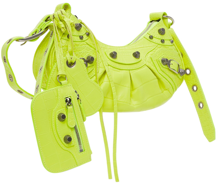 ショルダーバッグ・ポシェット BALENCIAGA FLUO YELLOW LE CAGOLE XS SHOULDER BAG s-l400.jpg