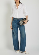 Nili Lotan Tribeca Wide-leg Jeans Blue