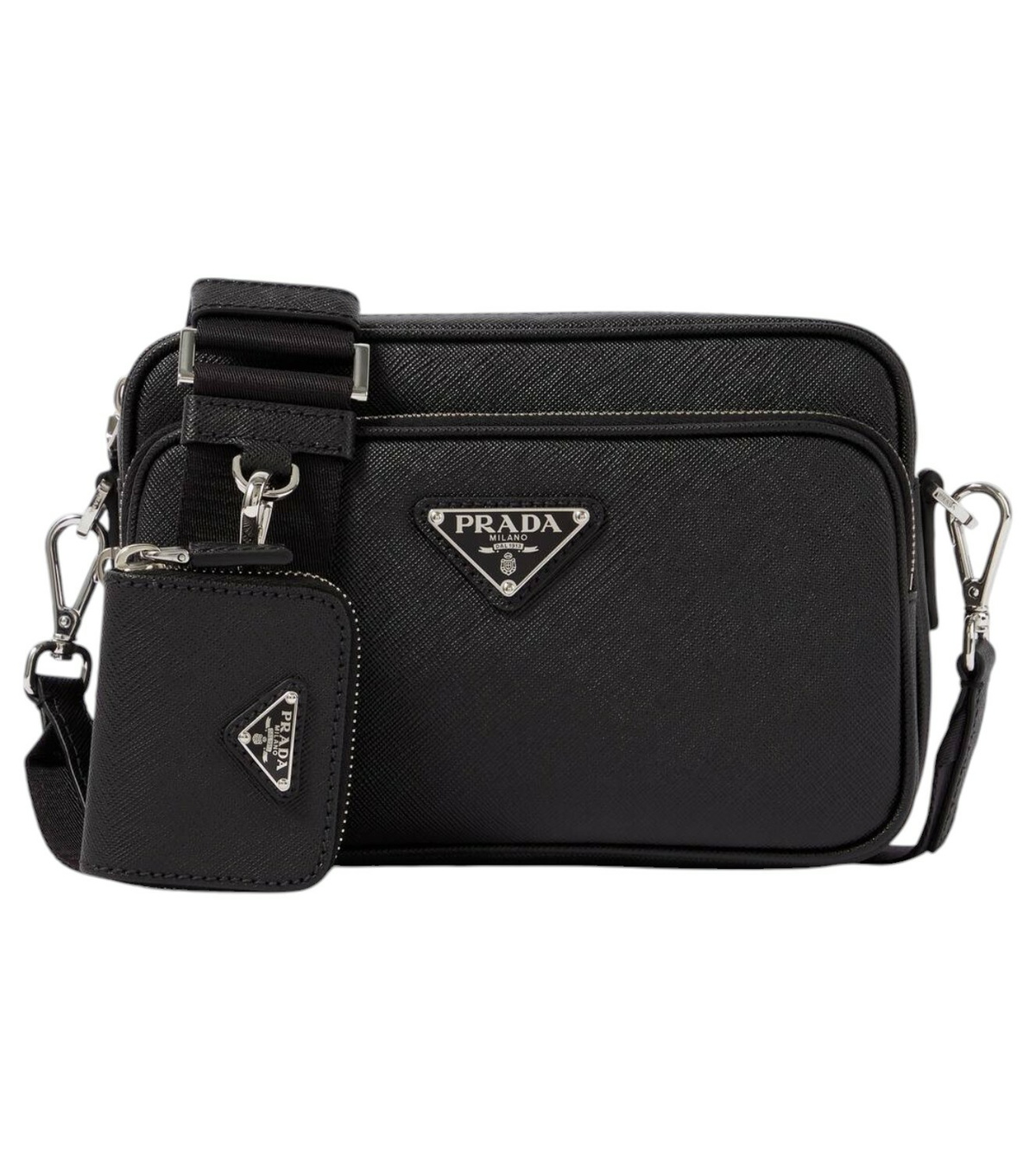 国内発 PRADA Re-Nylon crossbody bag 人気 Prada Re-Nylon Pouch Crossbody Bag | Black | FARFETCH