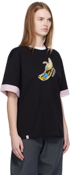 Charles Jeffrey LOVERBOY Black Turn Up T-shirt