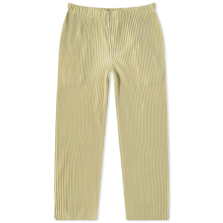 Photo: Homme Plissé Issey Miyake Men's Loose Straight Leg JF104 Pant in Beige Green