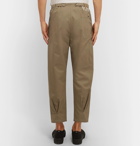 Valentino - Cropped Cotton Trousers - Men - Beige