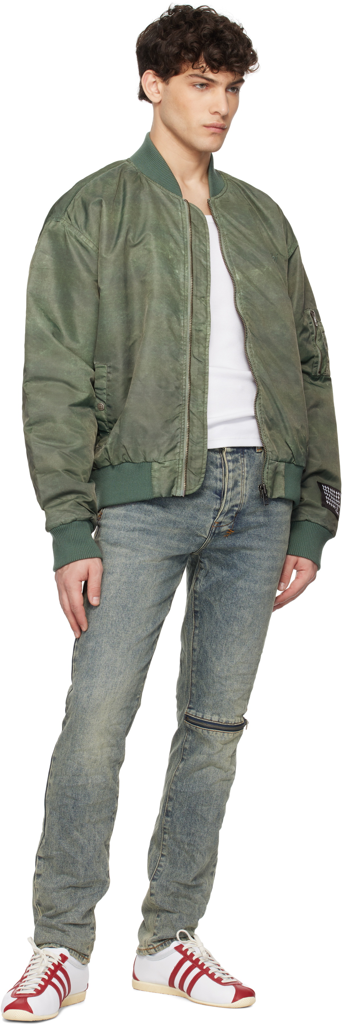 Ksubi Khaki Royalty Bomber Jacket