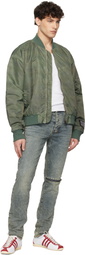 Ksubi Khaki Royalty Bomber Jacket