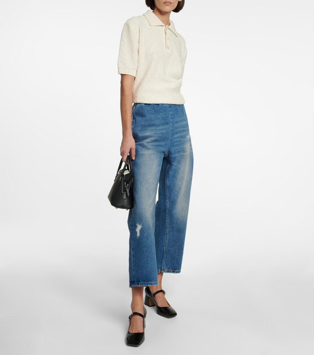 MM6 Maison Margiela - High-rise wide-leg jeans MM6 Maison Margiela