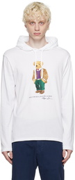 Polo Ralph Lauren White Polo Bear Hoodie