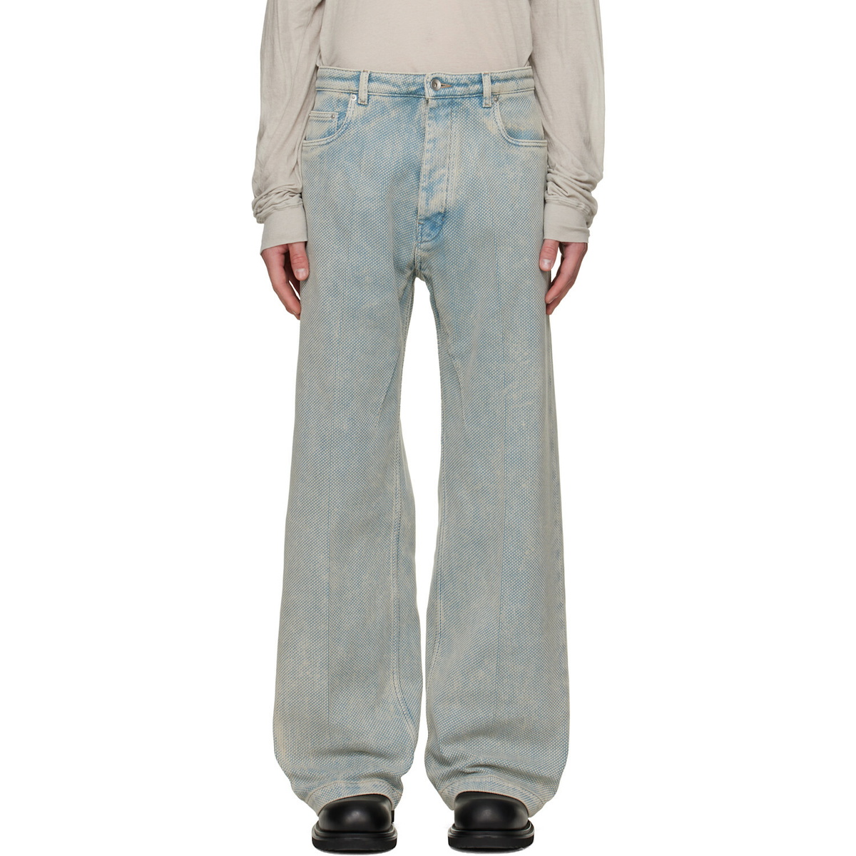 Rick Owens Blue Tower Geth Jeans